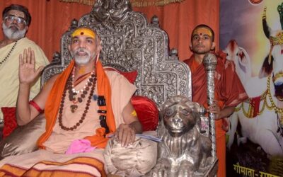 Gau Pratishtha Dharma Yudh event with Swami Avimukteshwaranand in Lucknow