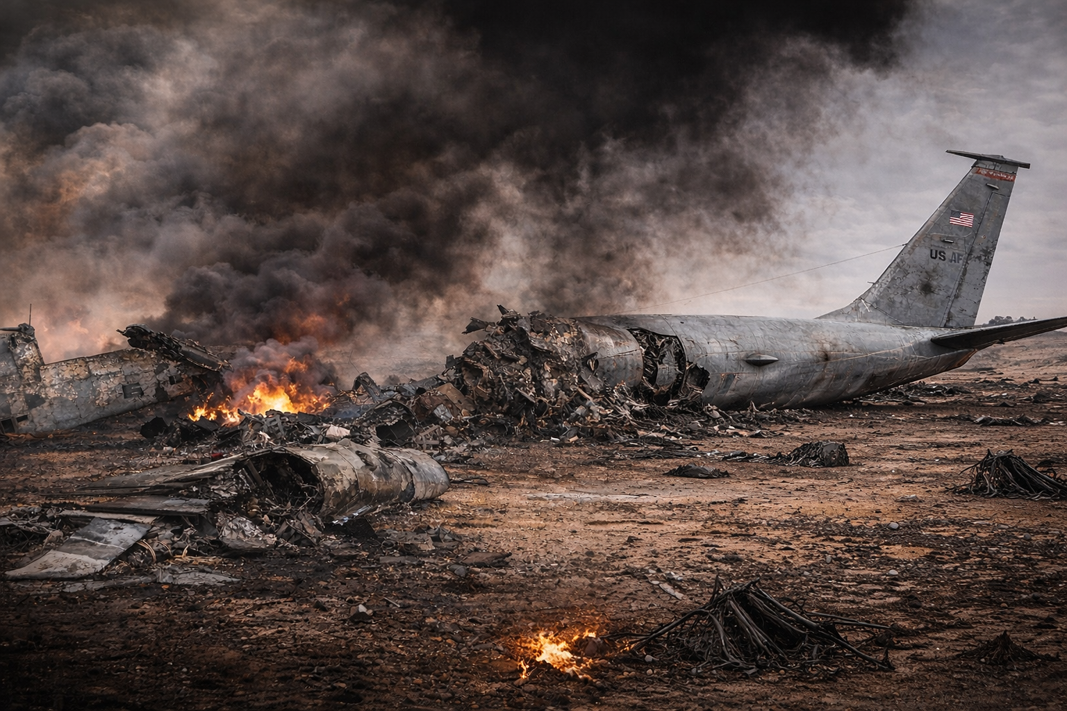 U.S. Central Command post about loss of KC-135 aircraft over Iraq