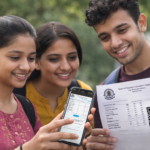 RBSE 10th Result 2026 students checking result via QR code